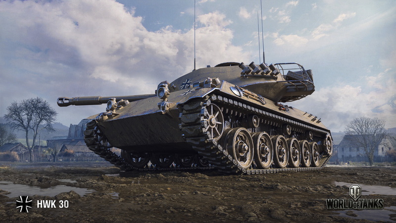 World of Tanks, HWK 30, 2K, Wargaming, WoT, German tank