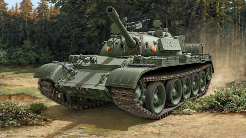 GDR, Soviet medium tank, figure, T-55, 1080P