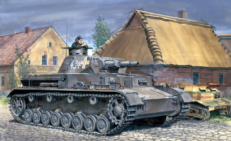 figure, building exterior, no people, Sd.Car. 161, 1080P, medium tank, T-4, tank, black, battle, white, transportation, land vehicle, Poland 1939, nature