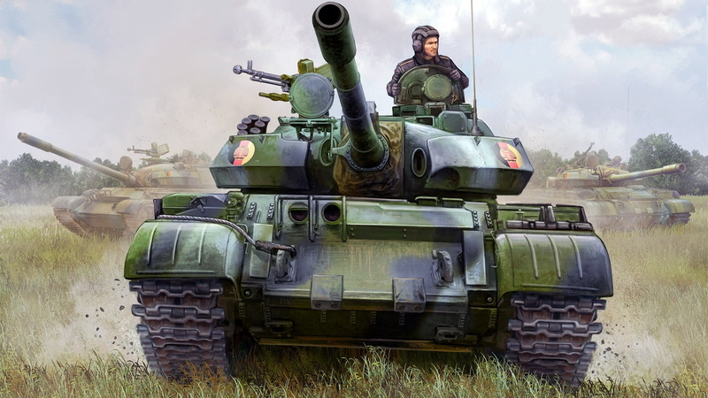 1080P, Created on the basis of the T-54, T-55АМ2, the armed forces of the GDR, NVA, main battle tank, Soviet medium tank, Nationale Volksarmee