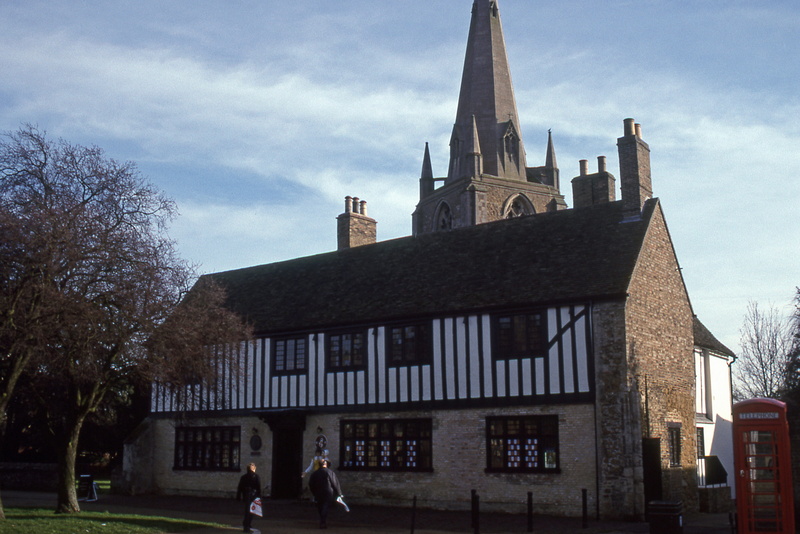 religion, cromwell, day, england, cloud - sky, building exterior, place of worship, tree, real people, belief, sky, nature, building, incidental people