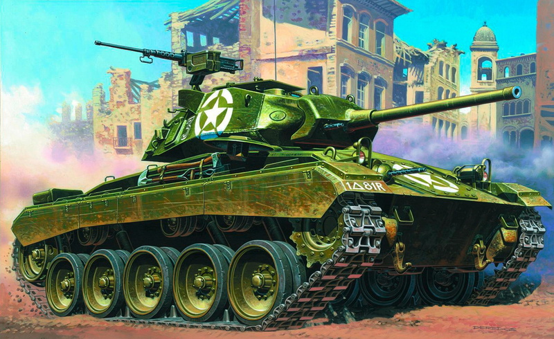 Chaffee, the battle, honor, easy, tank, illustration, green, 1080P, battle, General, WW2., named, Light Tank, art, USA, M24 Chaffee, British