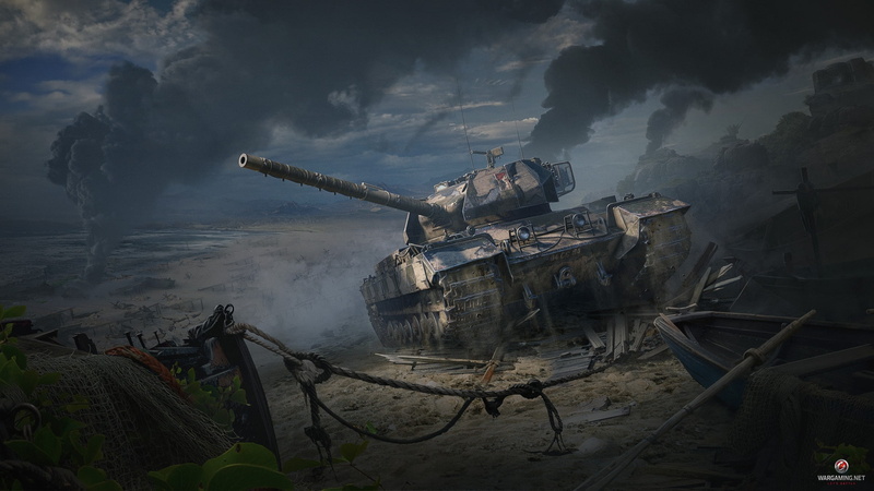 Tank, by Andrey Serov, 1080P, War, Art, World of Tanks, Caernarvon Action X, British Tier VIII, Andrey Serov