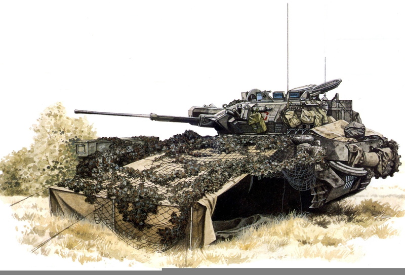 armored tank, army soldier, war, nature, gun, sky, intelligence, aggression, tank, «Scorpion», art, outdoors, rifle, disguise, brown, military, day, 1970-ies