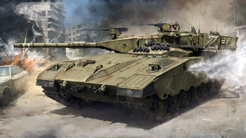 chariot, main battle tank, 1080P, Israel, Merkava Mk.1