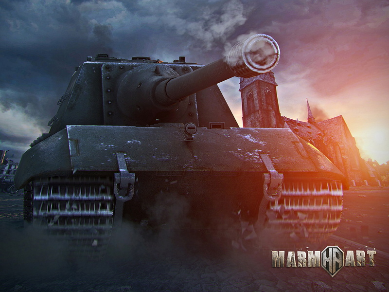 trunk, WOT, the ruins, tank, World Of Tanks, PT-ACS, armored tank, industry, day, Alexander, smoke - physical structure, caterpillar, mode of transportation