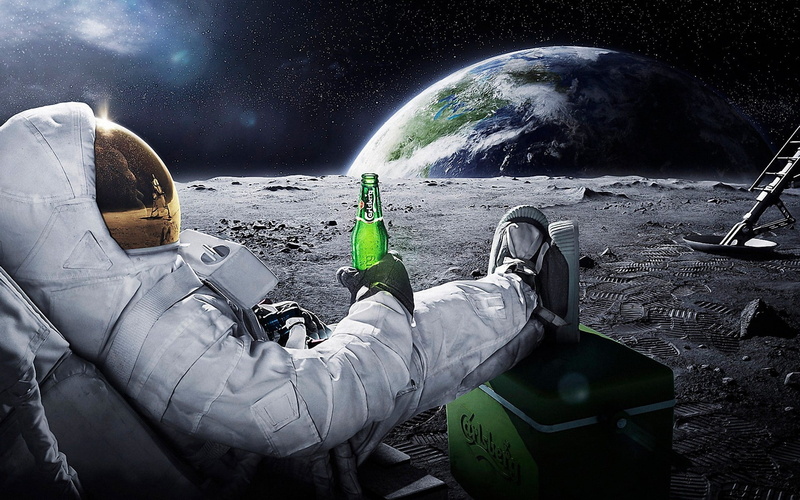 carlsberg, Moon, 1080P