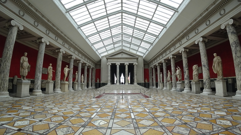 ny carlsberg, perspective, denmark, building, 4K, travel destinations, pattern, the past, diminishing perspective, government, skylight, tourism, sculpture