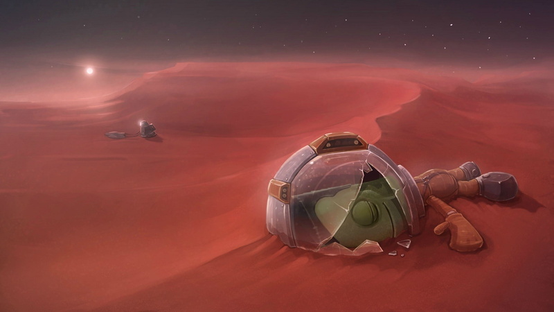 space, Kerbal Space Program, fantasy art, artwork, video games, 1080P, space art