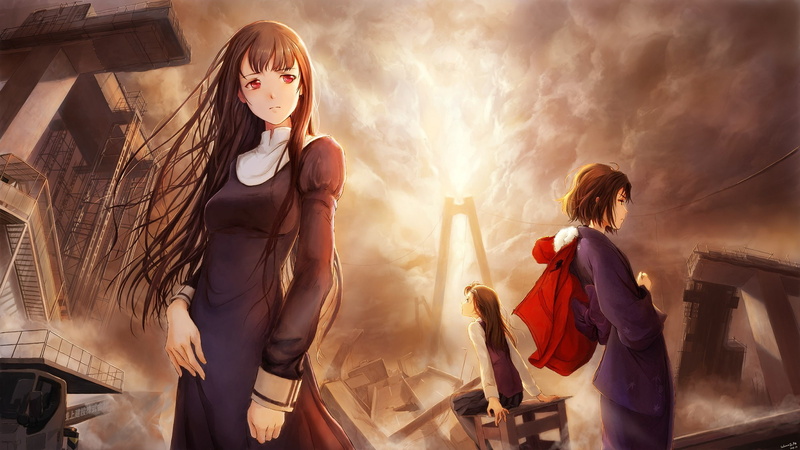 anime girls, Type-Moon, Ryougi Shiki, 1080P, Asagami Fujino, Kara no Kyoukai