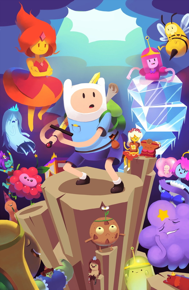 adventure, happiness, toy, archival, Princess Bubblegum, people, flame, adult, princess, Lumpy Space Princess, child, time, art, Finn the Human, fairy
