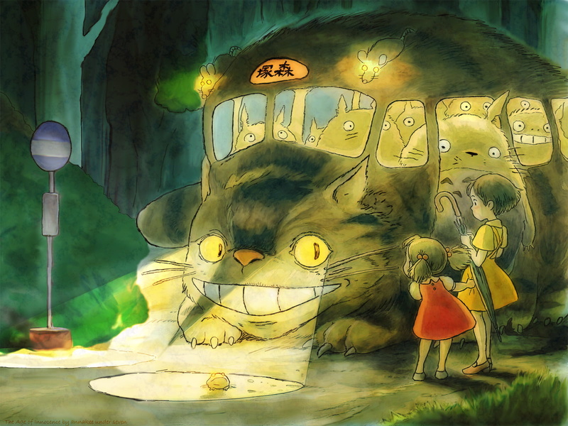 Hayao Miyazaki, Satsuki, outdoors, My neighbor Totoro, finance, no people, book, human representation, 720P, representation, communication, mural, The cat bus