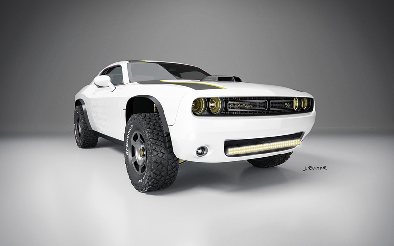challenger, black, car, 2014, cars, 2K, white, dodge, untamed, muscle, concept