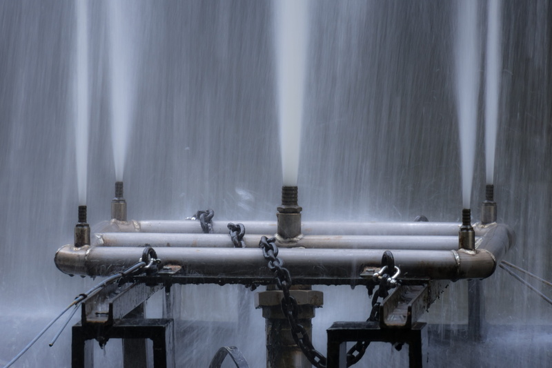 flowing, factory, aggression, metal, technology, motion, outdoors, murmur, nature, building exterior, pipeline, wild, inject, nozzles, built structure