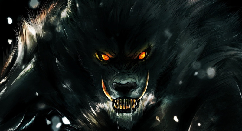 animal, fierce, fantasy art, fantasy, 1080P, fangs, art