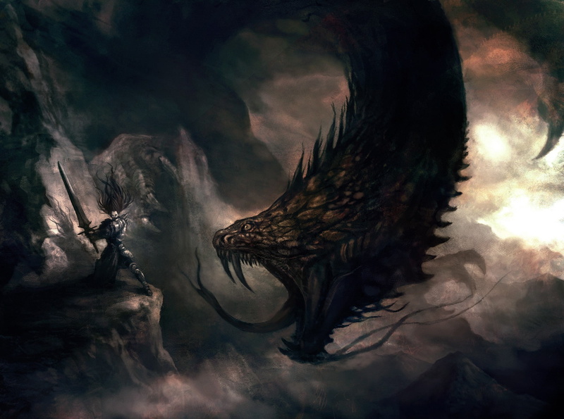 dragon, fantasy, fierce, art, fantasy art, 1080P
