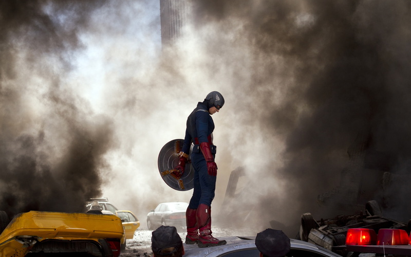 Fighting, Smoke, Captain, America, Fierce, Avengers, 2K