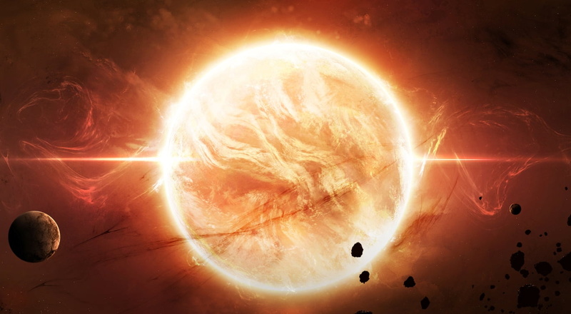 fire, burning, 720P, 3D, Space, inferno, planet - space, lens flare, astronomy, sky, heat - temperature, fuel and power generation, flame, no people, sun