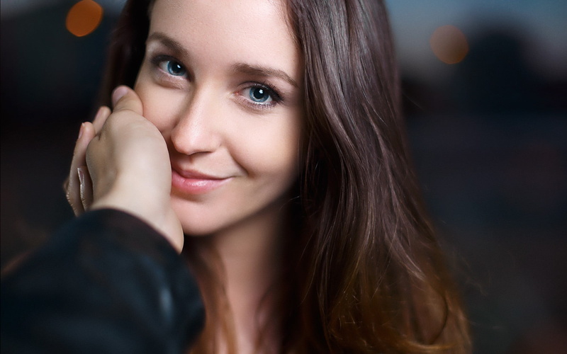 human face, contemplation, hands, adult, 1080P, POV, young adult, beauty, young women, portrait, long hair, looking at viewer, hairstyle, hair, body part