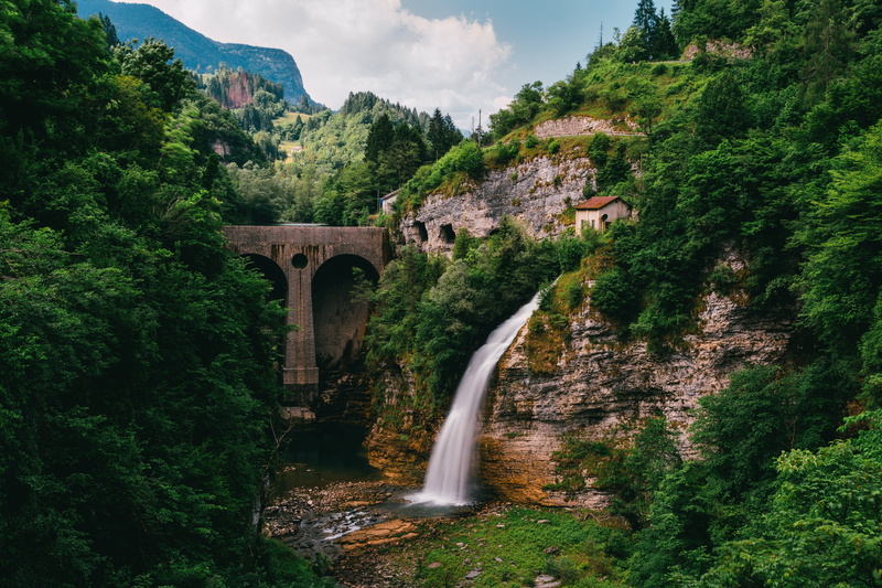 arch bridge, current, architecture, precipice, scenics, beauty In Nature, europe, landscape, connection, bridge - Man Made Structure, ravine, no People