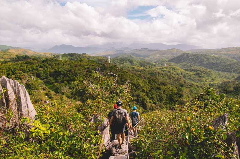 rock formation, lifestyles, gorge, adventure, canyon, 2K, sky, valley, philippines, outdoors, hiking, tranquil scene, bird, activity, real people, nature