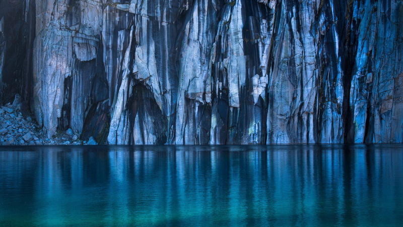 water, landscape, Precipice Lake, water ripples, California, 1080P, rocks, USA, mountains, nature