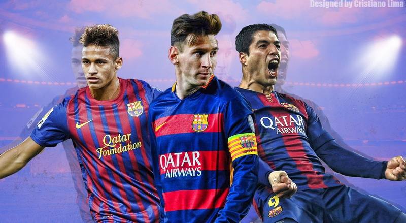 1080P, blue, group of people, crowd, positive emotion, young adult, stadium, Sports, waist up, qatar, standing, suarez, trio, shirt, soccer, togetherness