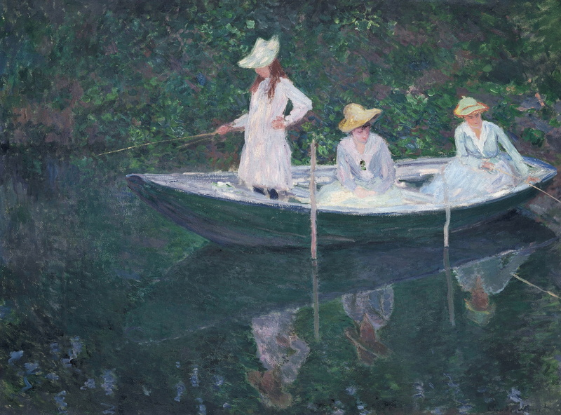 doll, day, art, representation, fisher, craft, human representation, girl, white, outdoors, religion, waterfront, water, lake, sculpture, claude monet