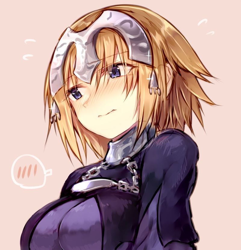anime girls, hairstyle, waist up, blonde, women, human face, Fate/Apocrypha , adult, headshot, lifestyles, colored background, 720P, studio shot, obscured face