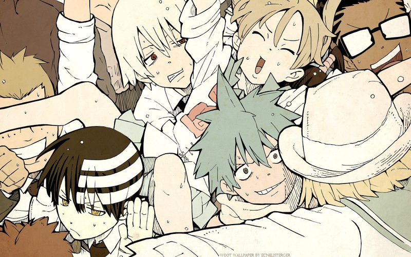 creativity, Maka Albarn, Soul Eater, pencil drawing, indoors, no people, Death The Kid, backgrounds, art and craft, anime, high angle view, branch, architecture