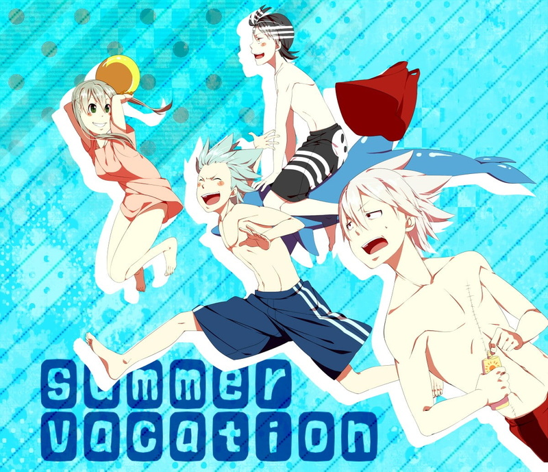 nature, anime boys, 480P, men, Maka Albarn, Death The Kid, blue, young women, adult, teenager, Soul Evans, anime girls, males, women, people, emotion