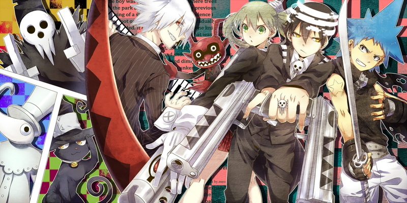 still life, death the kid, craft, mask, large group of objects, blackstar, 720P, shinigami, art and craft, maka albarn, soul evans, human representation