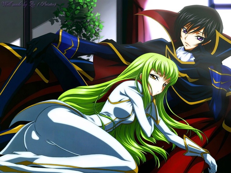 Code Geass, Lamperouge Lelouch, anime girls, 1080P, C.C.