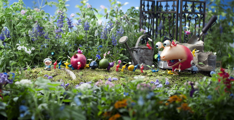 nature, hey pikmin 4k screen, figurine, growth, outdoors, creativity, flower, art and craft, statue, representation, selective focus, male likeness