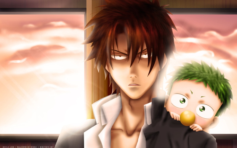 brown, sunset, manga, nyorai, male, baby, 1080P, beelzebub, tatsumi, hair, green, be 039 el, oga