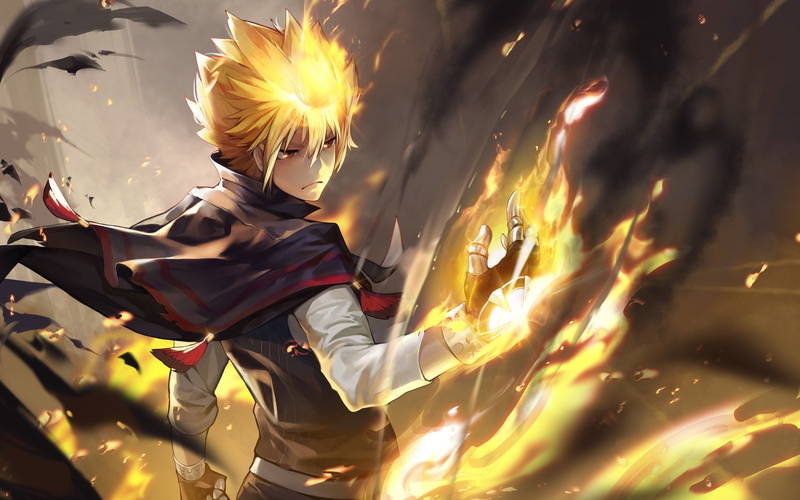 firework, event, motion, three quarter length, men, leisure activity, Yellow Eyes, 1080P, lifestyles, women, blurred motion, Katekyō Hitman Reborn!, real people