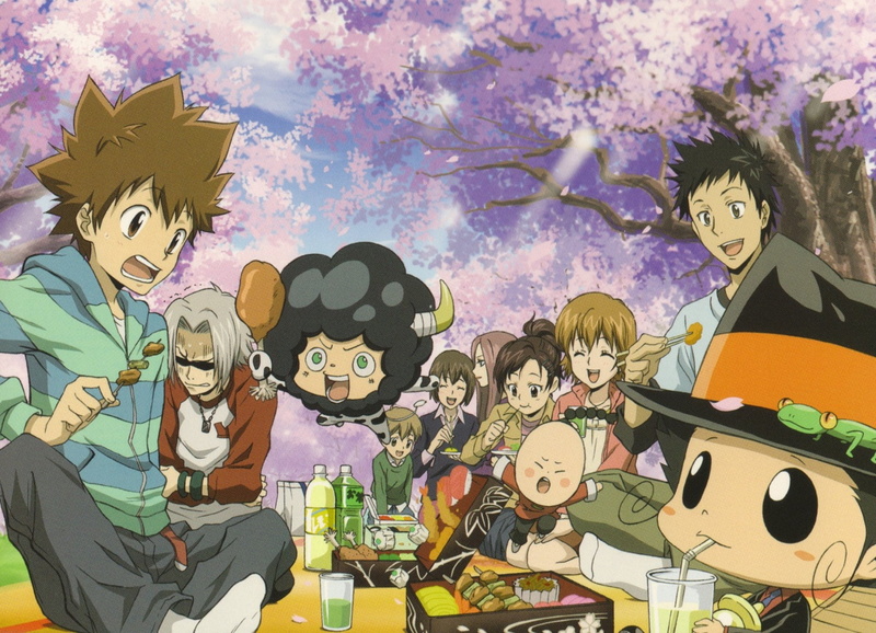 cloud - sky, Katekyō Hitman Reborn!, representation, Bianchi (Katekyō Hitman Reborn!), sky, art and craft, outdoors, Takeshi Yamamoto, Anime, Lambo (Katekyō Hitman Reborn!)