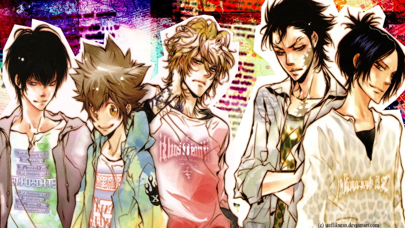 1080P, Katekyō Hitman Reborn!, Mukuro Rokudo, Tsunayoshi Sawada, Kyoya Hibari, Dino (Katekyō Hitman Reborn!), Anime, Xanxus (Katekyō Hitman Reborn!)