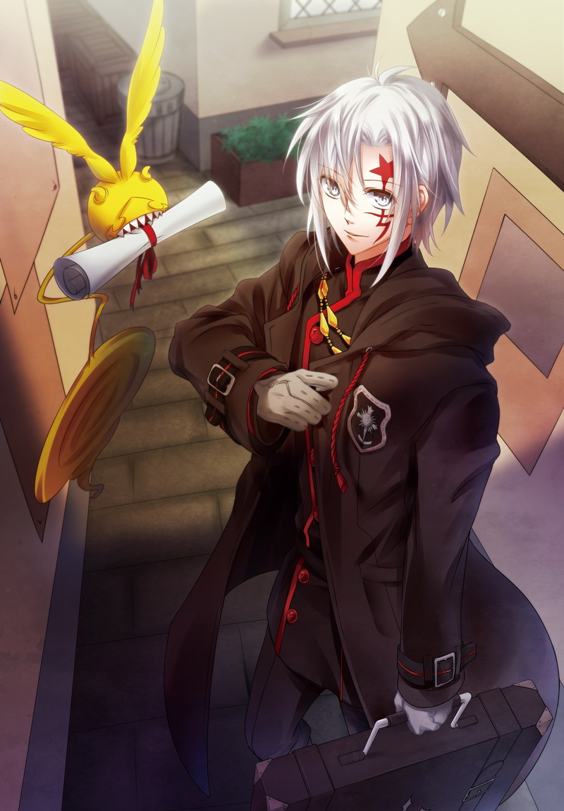 timcanpy, white hair, lifestyles, occupation, businessman, males, menswear, disguise, business person, coat, mask - disguise, d.gray man, mask, young adult