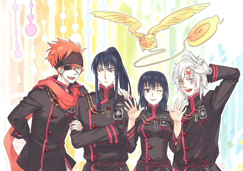 digital composite, disguise, lenalee lee, three quarter length, outdoors, human representation, men, d.gray man, waist up, Anime, standing, male likeness