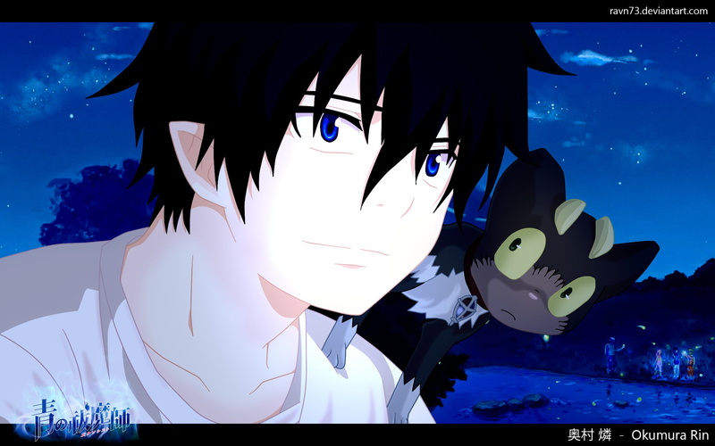  character, black, nature, representation, portrait, blue, real people, haired, close-up, Okumura Rin, sea, anime boys, Blue Exorcist, 2K, water