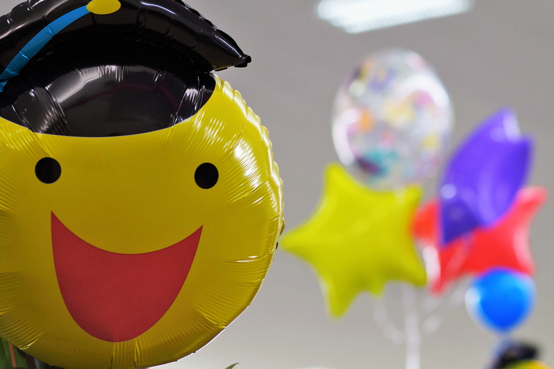 balloons, 5K, close-up, day, animal representation, helium, party - social event, yellow, inflatable, sensei, multi colored, creativity, childhood, toy