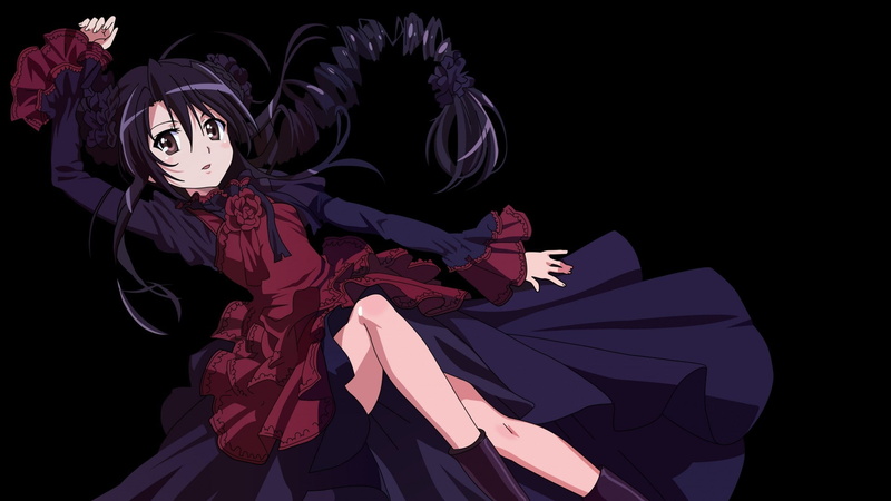 anime girls, Shakugan no Shana, 1080P, Shana, black hair