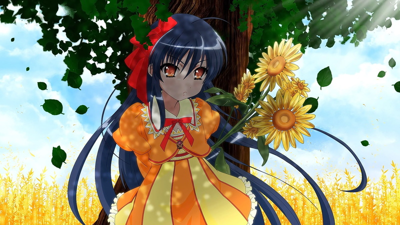 outdoors, anime, Shana, craft, close-up, flowering plant, human representation, representation, hair band, statue, plant, art and craft, creativity, hairstyle
