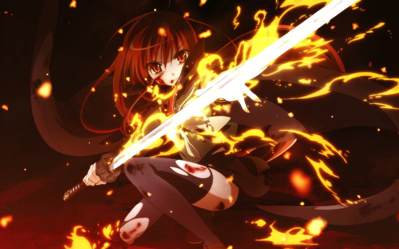 fire, sign, blurred motion, burning, close-up, no people, creativity, Shakugan No Shana, Anime, outdoors, communication, long exposure, motion, black background