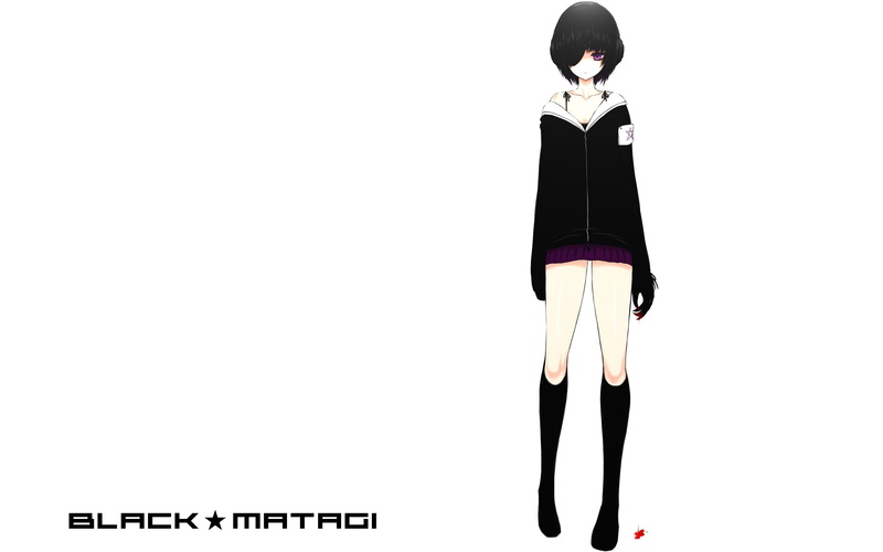 2K, Black Rock Shooter, anime girls, Black Matagi