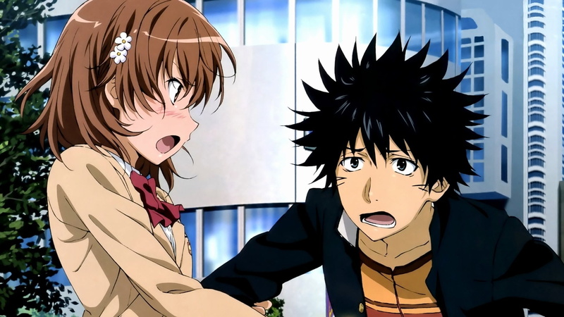 Kamijou Touma, Mikoto Misaka, To Aru Kagaku No Railgun, 1080P, Anime
