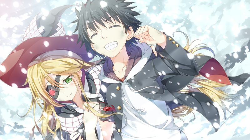 othinus, witch, aru, eyepatch, majutsu, touma, hat, index, kamijou, snow, 1080P
