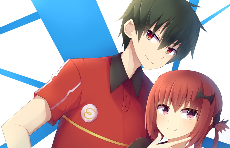 Gabriel DropOut, 1080P, Crossover, Hataraku Maou-sama!, Sadao Maou, Satanichia Kurumizawa McDowell, Anime