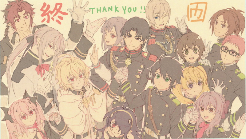 Hiiragi Shinoa, Hyakuya Yuuichirou, Hyakuya Mikaela, Krul Tepes, anime boys, Yuichiro Hyakuya (Owari no Seraph), anime girls, anime, Owari No Seraph, vampire (Owari no Seraph)
